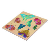 古風な蛾セラミックキッチンタイル タイル (側面)