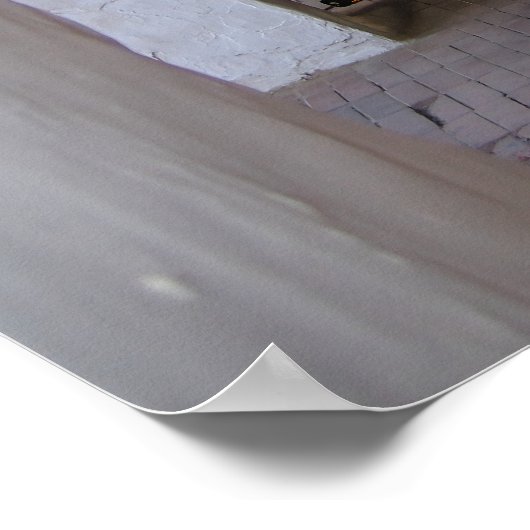 古風な路地 ポスター (角)