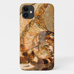 "古風モダン" クレオニセラス・クレオン・アンモナイト化石 iPhone 11 ケース