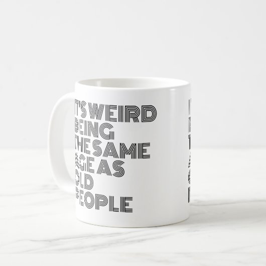 古風変わり人と同じ年だ コーヒーマグカップ (正面左)