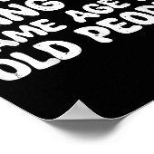 古風変わり人と同じ年 ポスター (角)