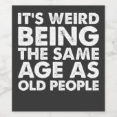 古風変わり人と同じ年 ワインラベル (シングルラベル)