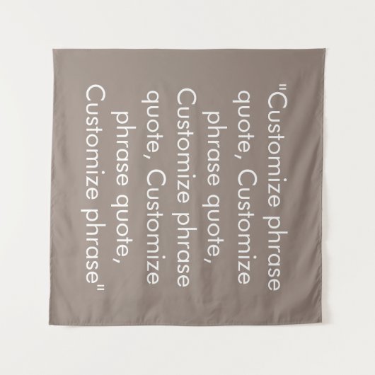 句カスタマイズ引用文エレガントベージュ タペストリー (正面(横))