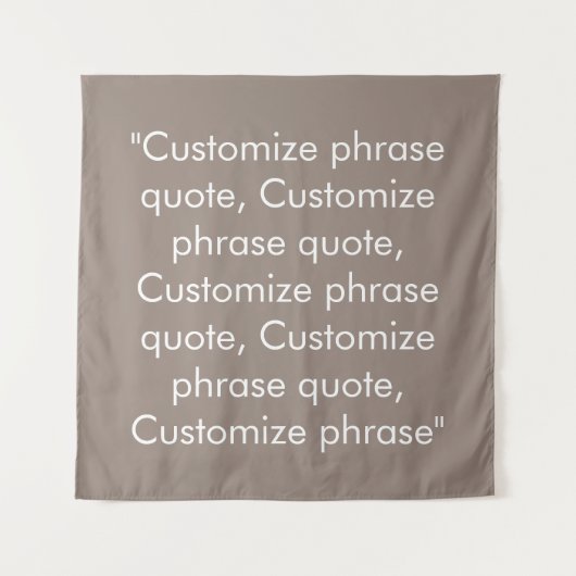 句カスタマイズ引用文エレガントベージュ タペストリー (正面)