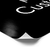 句カスタマイズ引用文エレガント白黒 ポスター (コーナー)