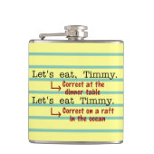 句読点おもしろい文法 フラスク (正面)