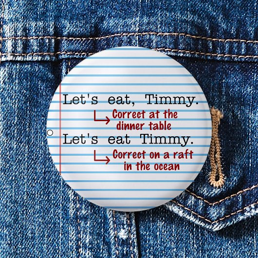 句読点おもしろい文法 缶バッジ