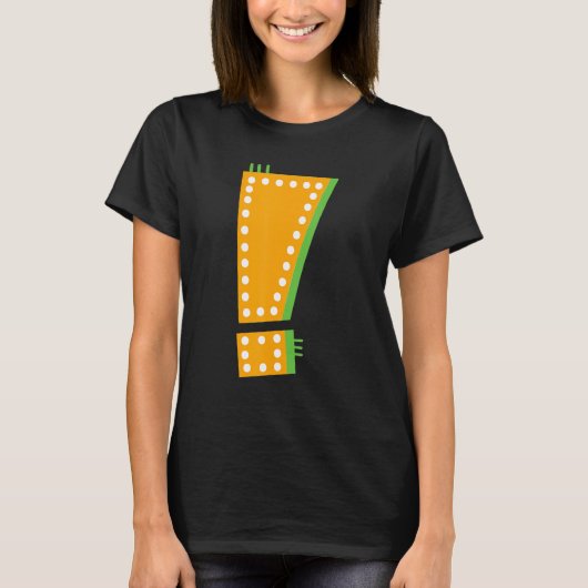 句読点お洒落の疑問符 Tシャツ (正面)