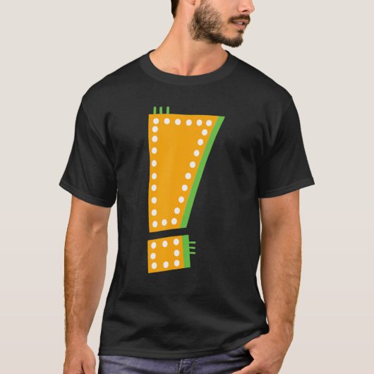 句読点お洒落の疑問符 Tシャツ (正面)