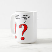 句読点のマグ コーヒーマグカップ (正面左)