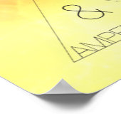 句読点の文字モダンポスター ポスター (角)