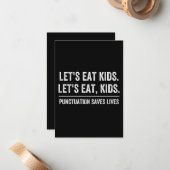 句読点の生救き ノートカード (正面/裏面インサイチュ)