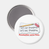 句読点の生救き マグネット (正面/裏面)