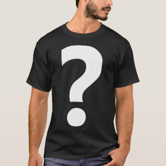 句読点の疑問符 Tシャツ