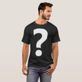 句読点の疑問符 Tシャツ (正面フル)