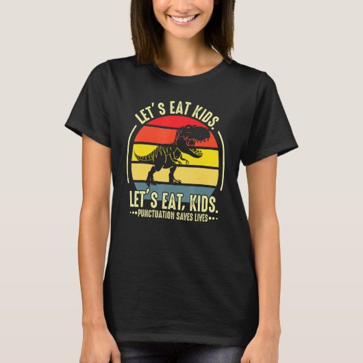 句読点は命を救う先生 Tシャツ (正面)