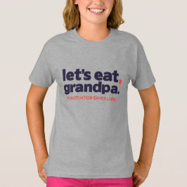 句読点は命を救う Tシャツ