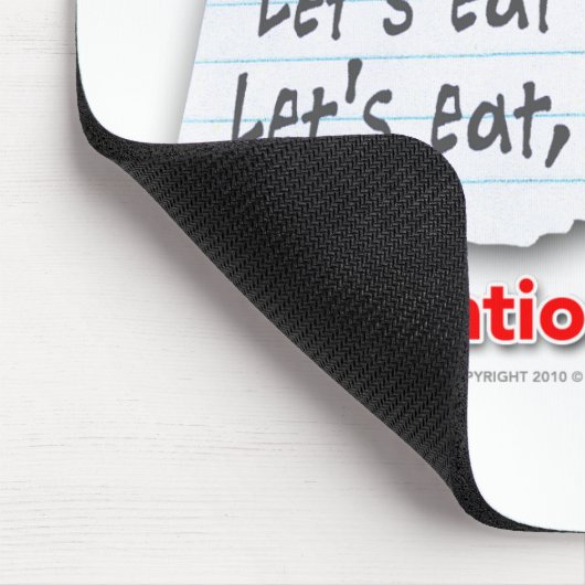 句読点は生命を救います マウスパッド (コーナー)