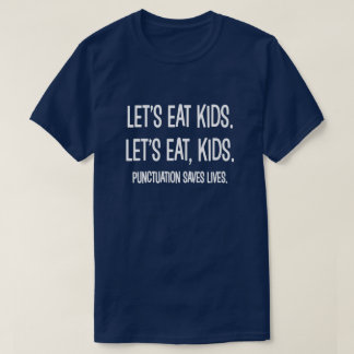句読点は生命文法おもしろTシャツを救います Tシャツ