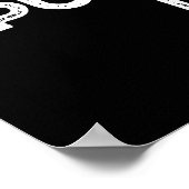 句読点を押すおもしろい句読点Pun濃いBG ポスター (角)