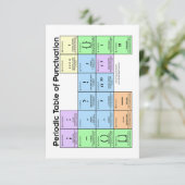 句読点カードの期間表 サンキューカード (スタンド正面)