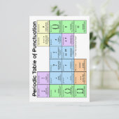 句読点カードの期間表 サンキューカード (スタンド正面)