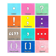 句読点グリッドポスター