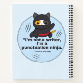 句読点忍者笑わされる：ライタの漫画ストリップ ノートブック (裏面)