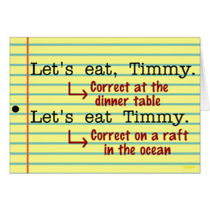 句読点文おもしろい法グリーティングカード