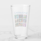 句読点2ロゴが完全に印刷されないガラス タンブラーグラス (裏面)