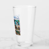 句読点2ロゴが完全に印刷されないガラス タンブラーグラス (左)