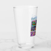 句読点2ロゴが完全に印刷されないガラス タンブラーグラス (右)