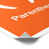 句読点 – かっこ ポスター (角)