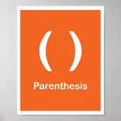 句読点 – かっこ ポスター (正面)