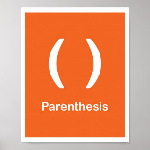 句読点 – かっこ ポスター