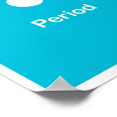 句読点 – ピリオド ポスター (角)