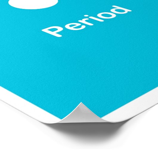 句読点 – ピリオド ポスター (角)