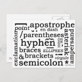 句読点 ポストカード (正面/裏面)