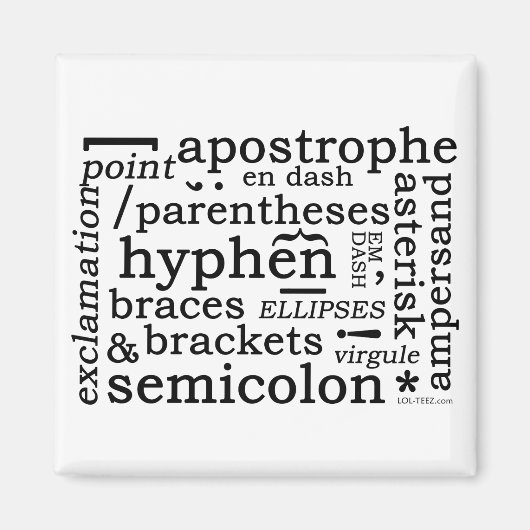 句読点 マグネット (正面)