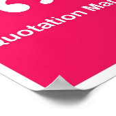 句読点 – 引用符 ポスター (角)