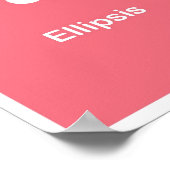 句読点 – 楕円 ポスター (角)