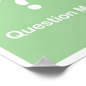 句読点 – 疑問符 ポスター (角)