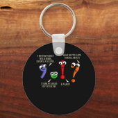 句読点（英語）先生生 キーホルダー (正面)