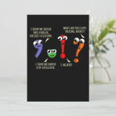 句読点（英語）先生生 サンキューカード (スタンド正面)