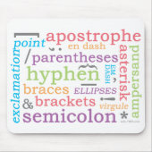句読点II マウスパッド (正面)