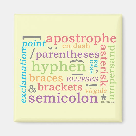 句読点II マグネット (正面)