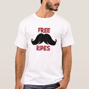 只乗りのカスタムな髭の口ひげ Tシャツ