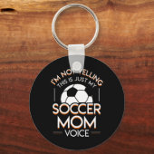 叫ばないのはサッカーのママの声 キーホルダー (正面)
