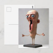 叫びおもしろい人はがき ポストカード (正面/裏面)