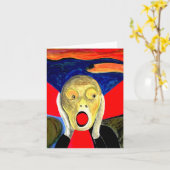 叫びに着想を得た絵 カード (黄色い花)